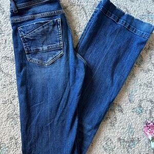BKE Dark Blue Flare Jeans - Extra Long 37.5 inseam